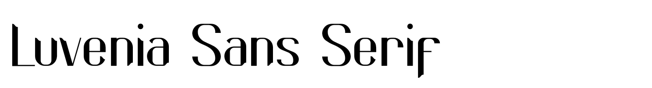 Luvenia Sans Serif